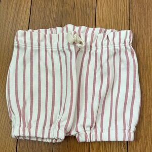 Pehr organic cotton striped baby shorts